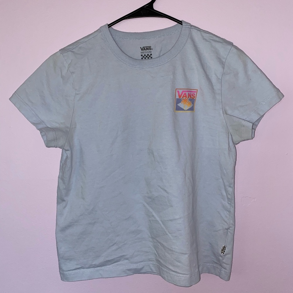 Light blue vans tee